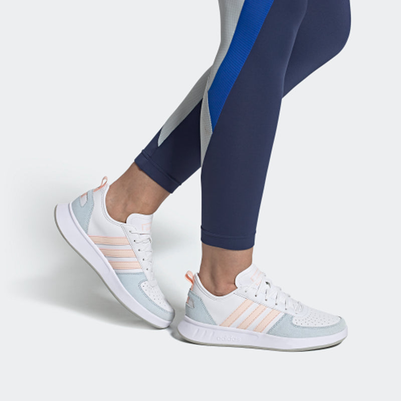 (WMNS) adidas Court80s White/Blue FV9598