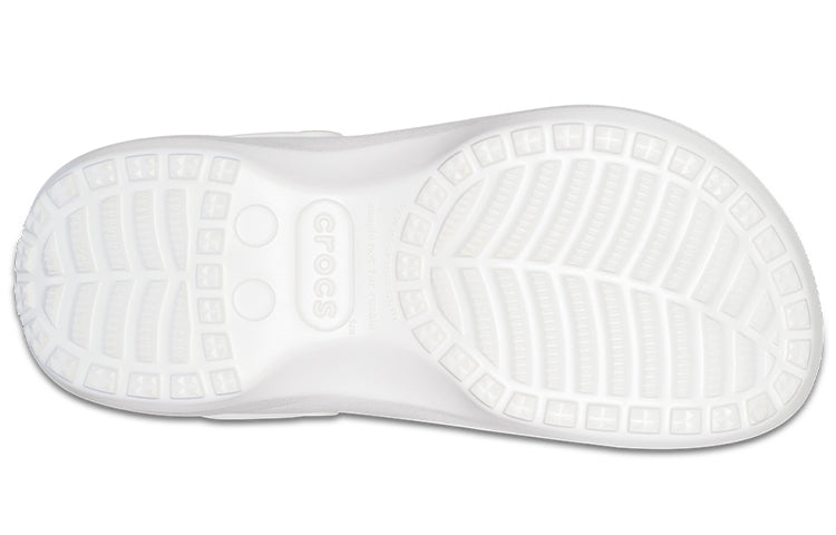 (WMNS) Crocs Classic Platform Lined Clogs 'White' 207938-100