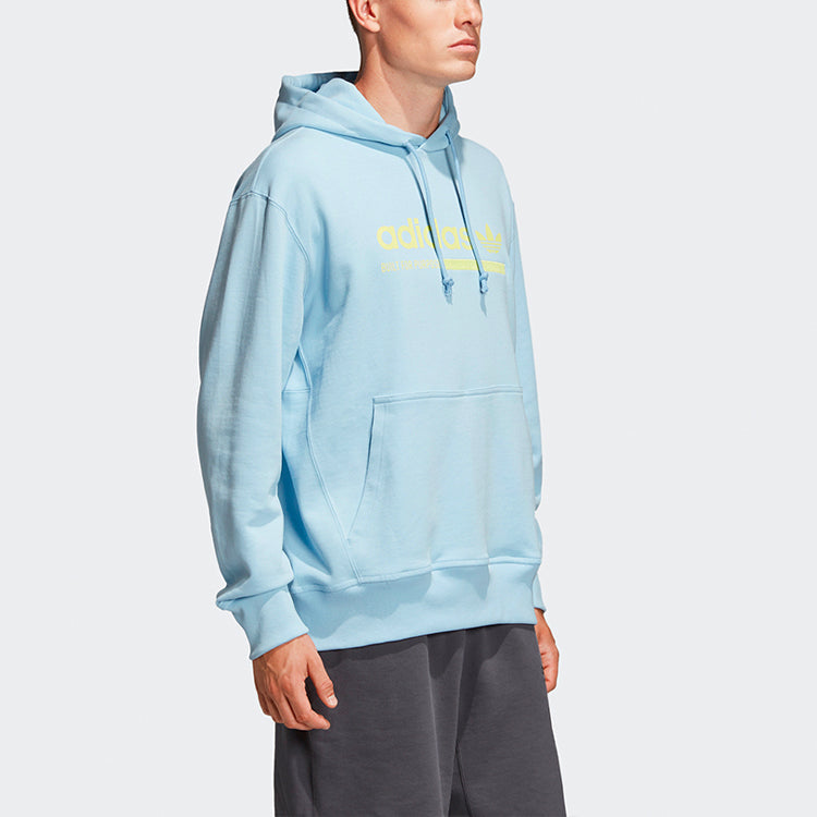 adidas originals Kaval Series Printing Logo Casual Sports Pullover Blue DV1941