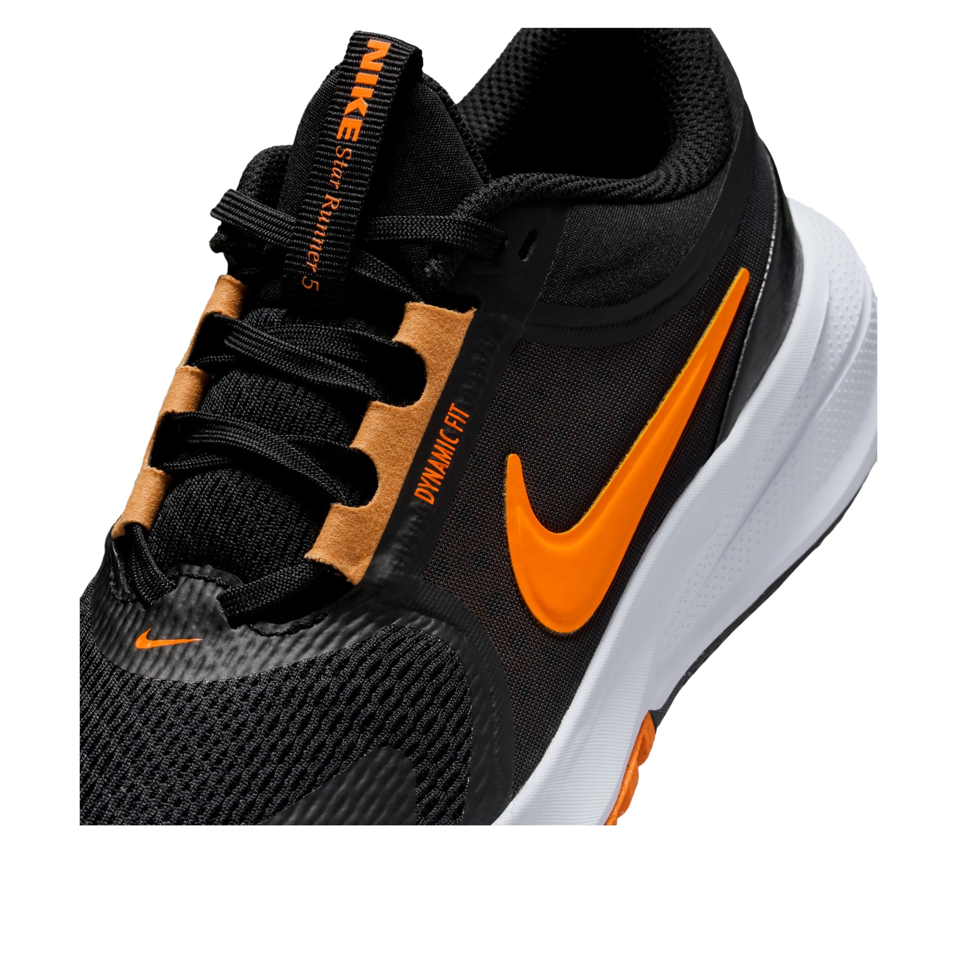 (GS) Nike Star Runner 5 'Black Total Orange' HF7004-006