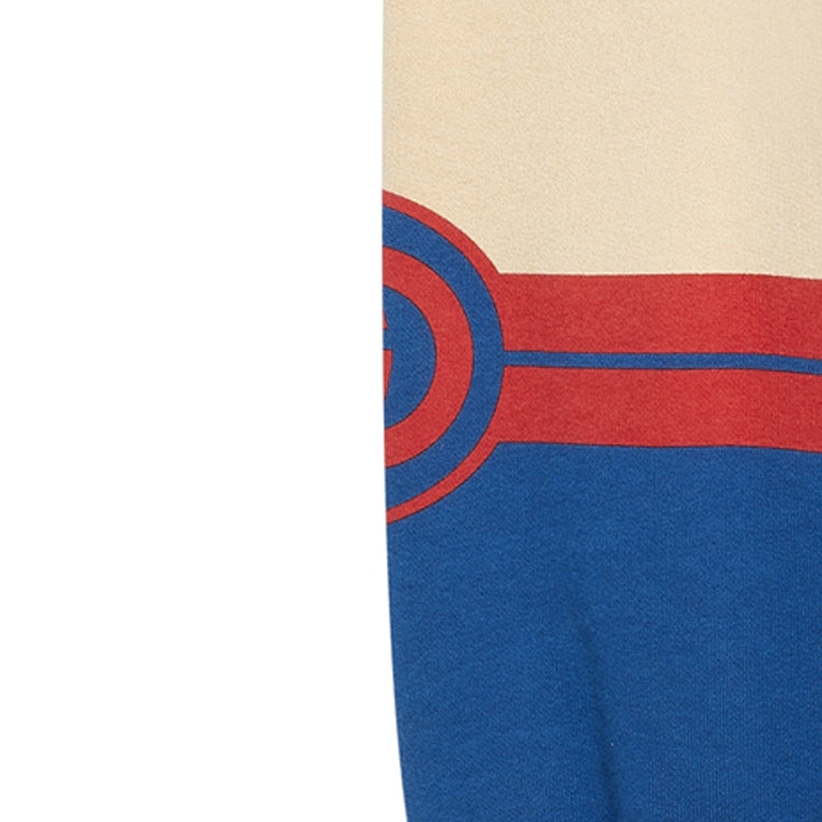 (GS) Gucci Felted Cotton Trousers 'Blue Ivory' 772323-XJF5X-7524