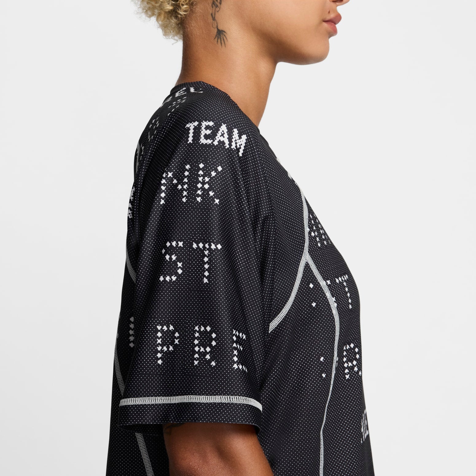 Nike x Stussy Allover Print UV Top 'Black White' NESSE342-001