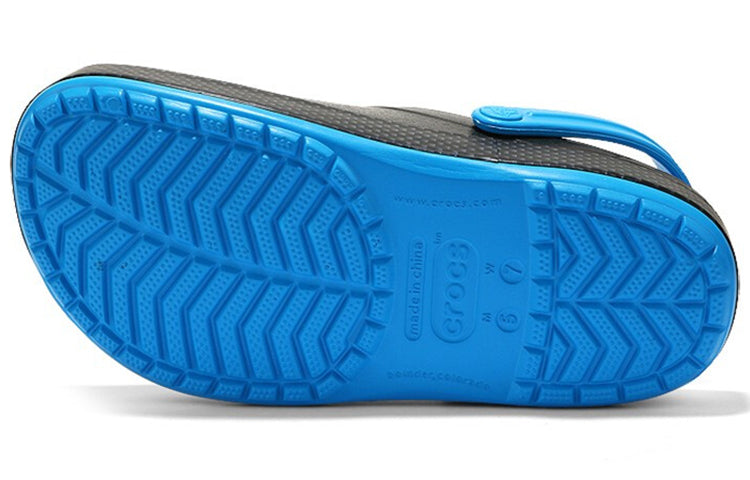 Crocs Wear-Resistant Lightweight Cozy Sports Unisex Black Blue Sandals 'Black Blue' 205237-49S