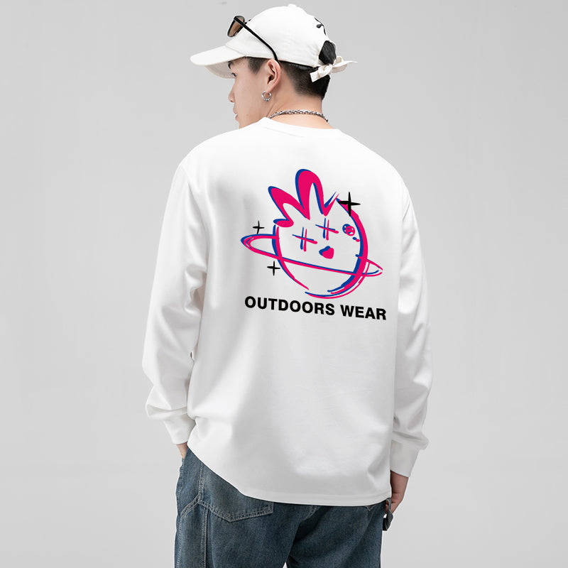 Mizuno Casual Graphic Long Sleeve T-shirt 'White' A2CA2A82