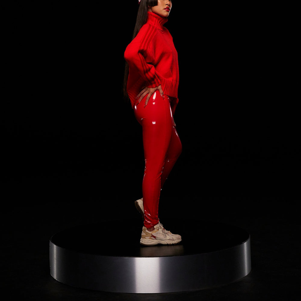 adidas x IVY PARK Crossover Side Stripe High Collar Pullover Couple Style Red HH7299