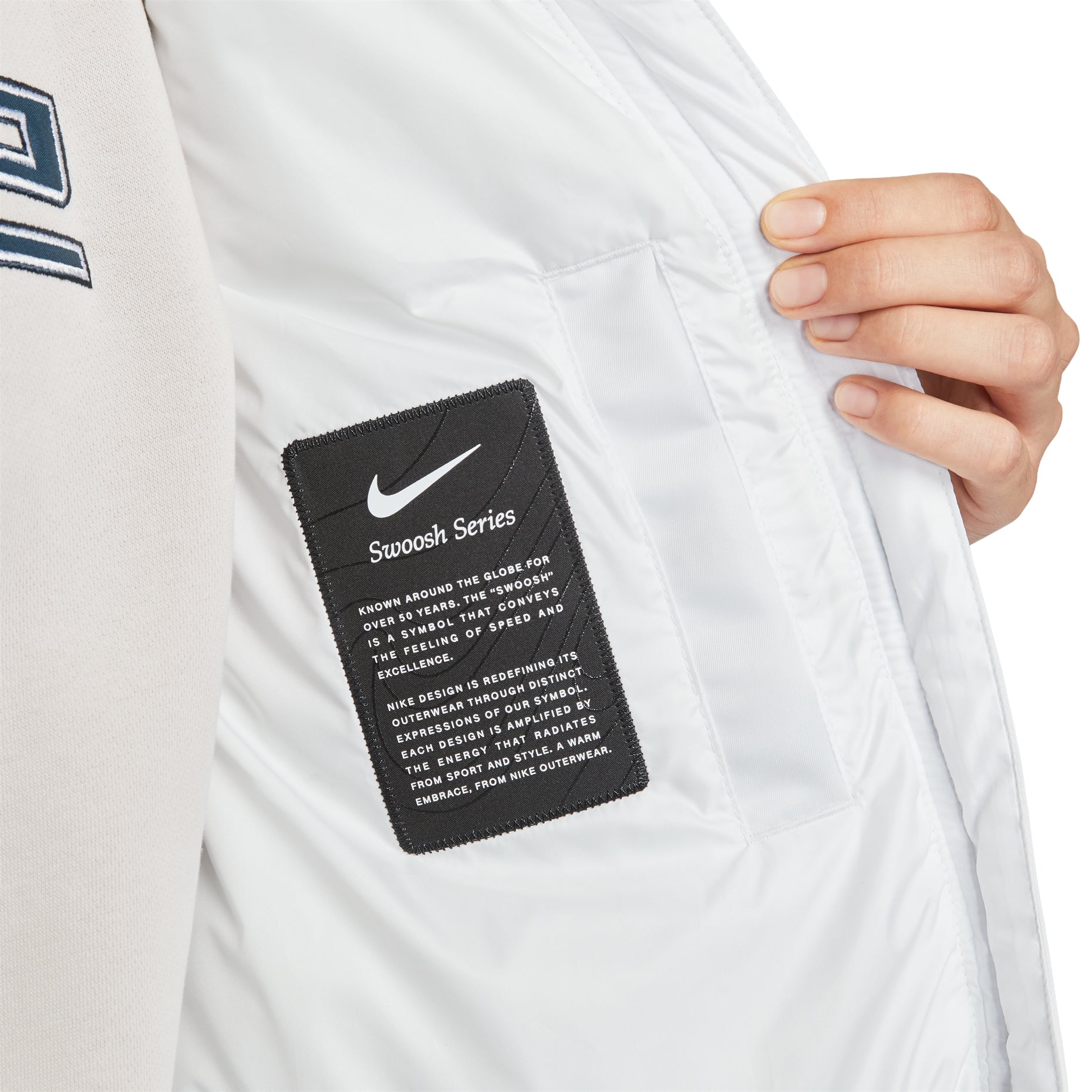 (WMNS) Nike Sportswear Swoosh Series Oversized Down Vest 'Summit White'  IH8008-121