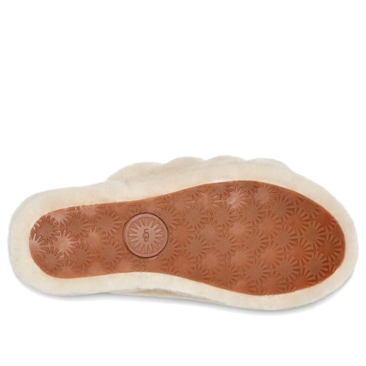 (WMNS) UGG Fluff Yeah Slide 'Natural' 1095119-NAT