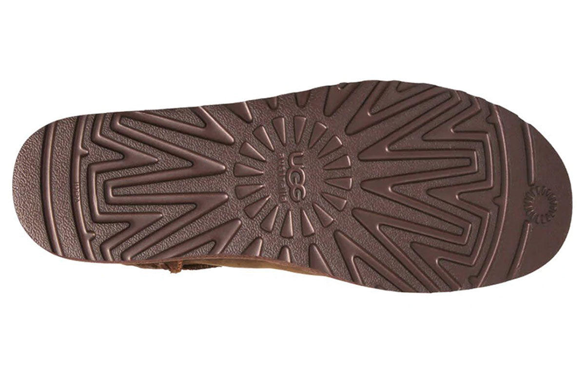 UGG Classic Mini Deco Mid Tops Fleece Lined Brown 1003945-CHE