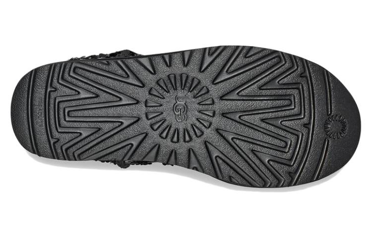 (WMNS) UGG Classic Short 'Sequin Black Grey' 1130650-BLK