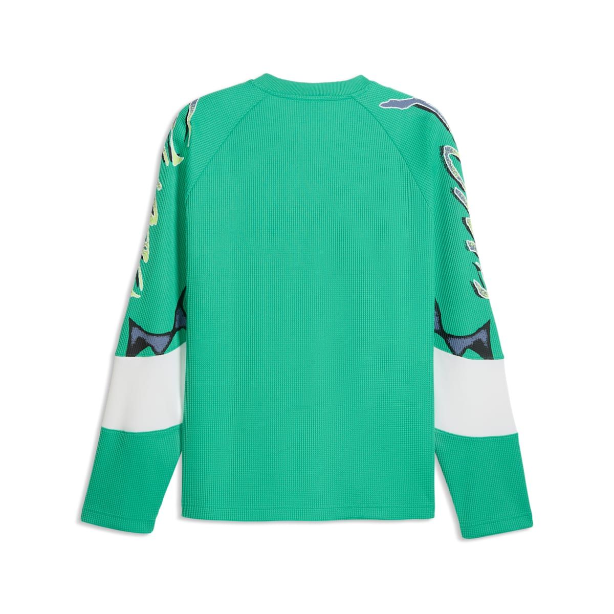 PUMA Pumatech-X Long Sleeve Waffle T-Shirt 'Vibrant Green' 635667-40