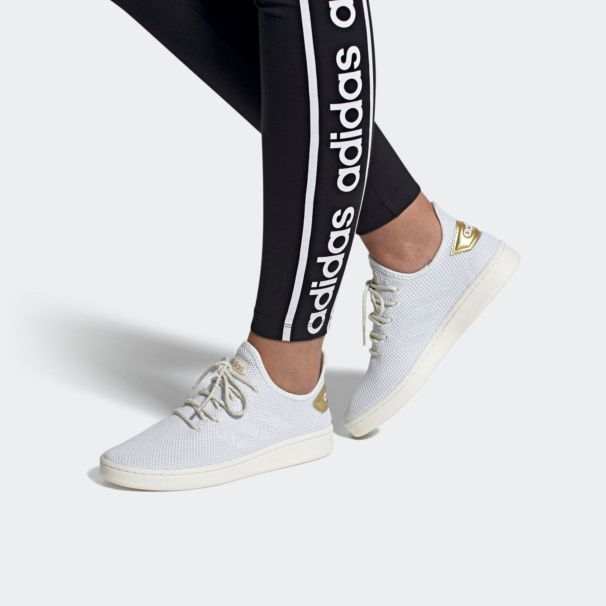 (WMNS) adidas neo Court Adapt White/Gold EE8114