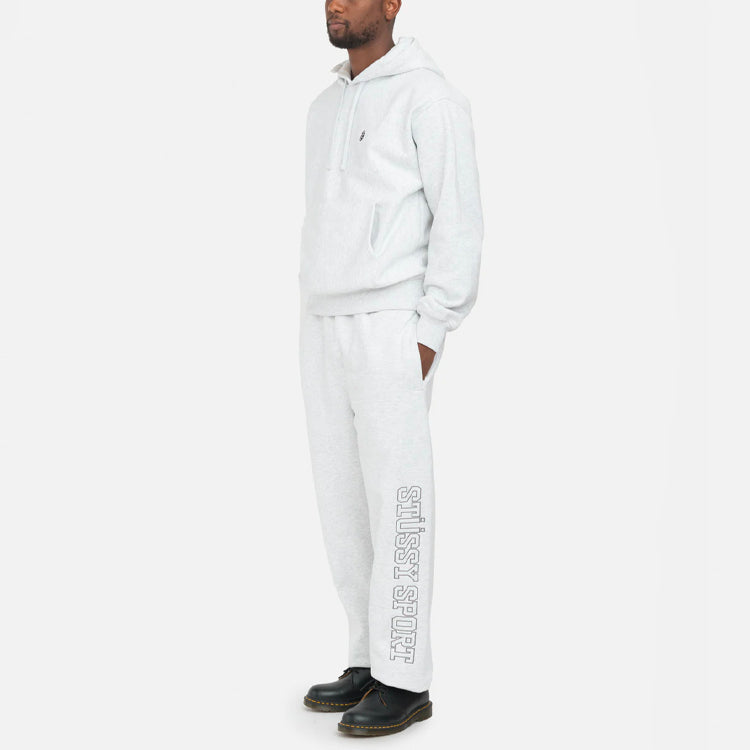 Stussy Swirl Applioue Hoodie 'Light Grey' 118478