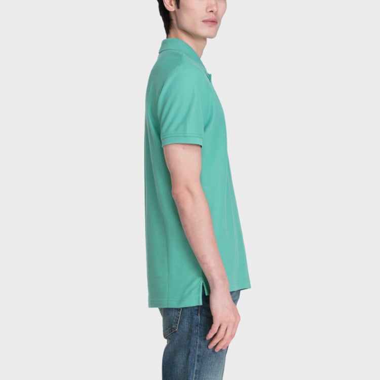Men's Levis Lapel Embroidered Short Sleeve polo Light Green Polo Shirt 85896-0000