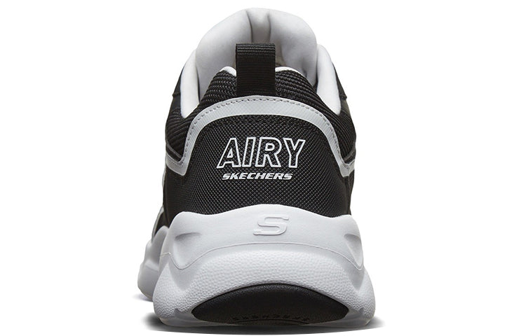 (WMNS) Skechers D'Lites Airy 'Black White' 66666231-BKW