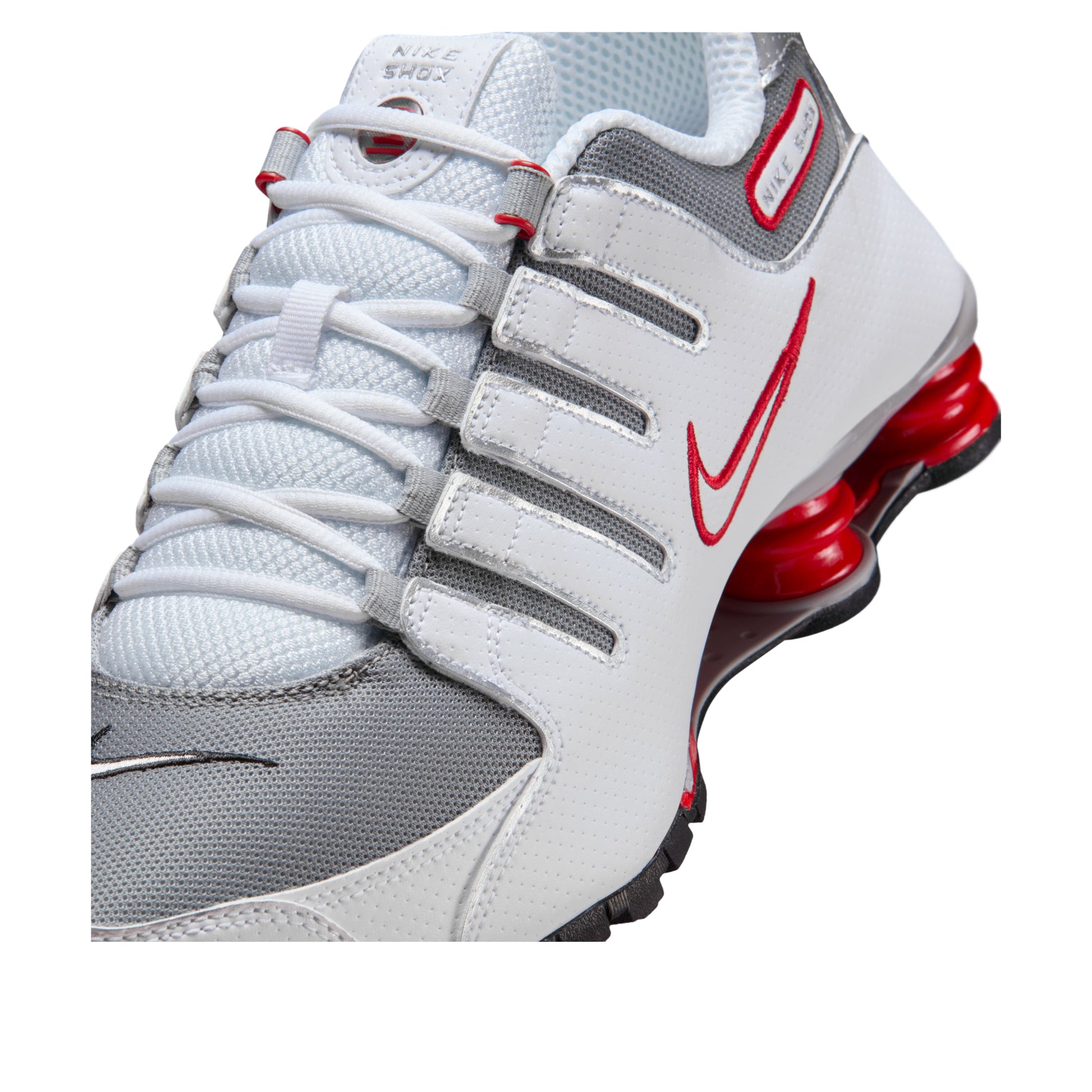 Nike Shox NZ 'White Sport Red Cool Grey' 378341-104