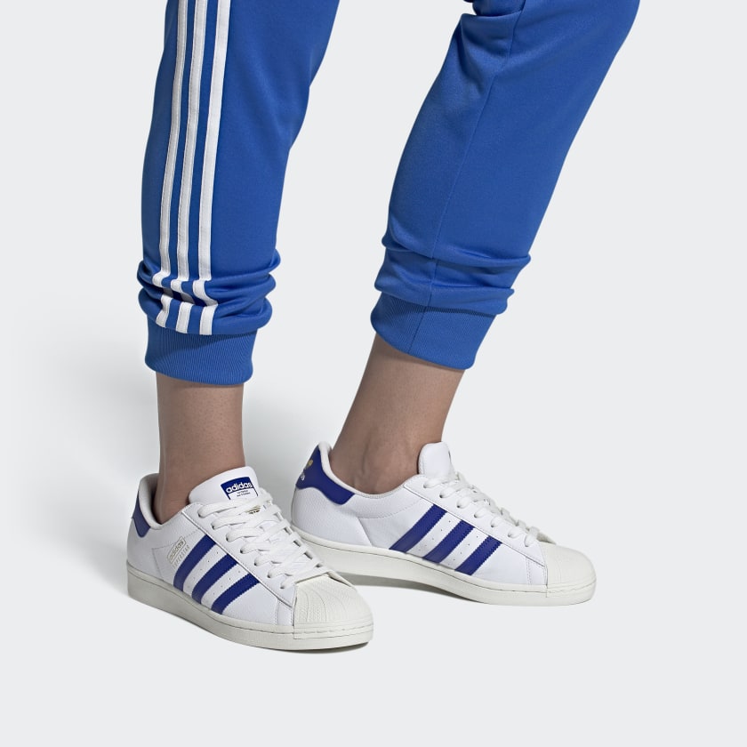 adidas Superstar 'Perforated Pack - White Royal' FX2724