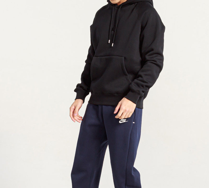 Air Jordan Embroidered Fleece Lined Drawstring Pullover Black CD8727-010