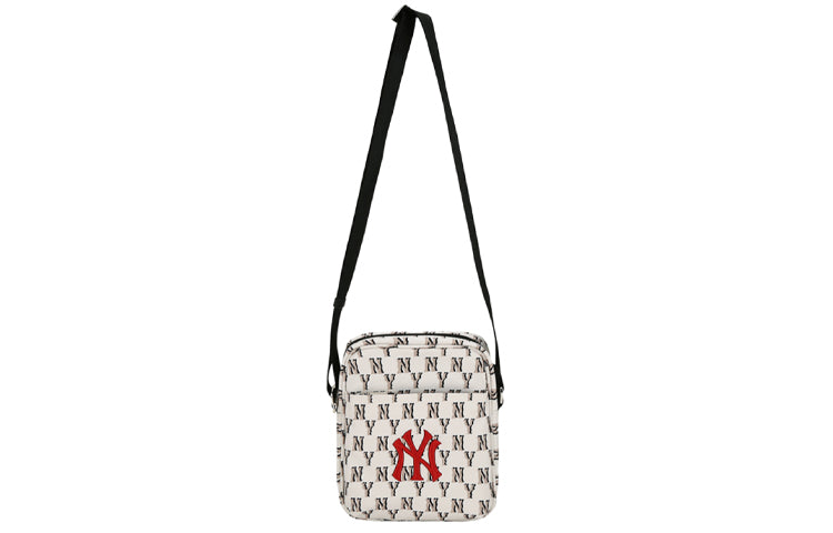 MLB Monogram NY New York Yankees Mini Crossbody Bag White 32BGD2011-50B
