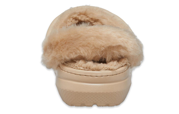 (WMNS) Crocs Classic Fur Sure Clogs 'Chai' 207303-212