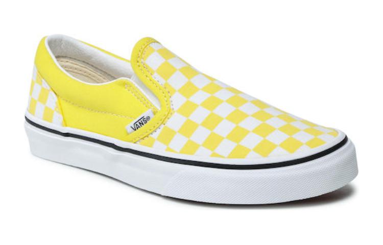 (GS) Vans Classic Slip-On Synthetic Shoes 'Yellow White' VN0A4UH8ABP