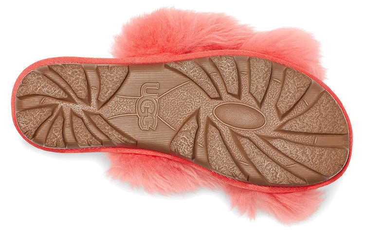 (WMNS) UGG Fuzzalicious Slipper coral red 1108917-PCRL