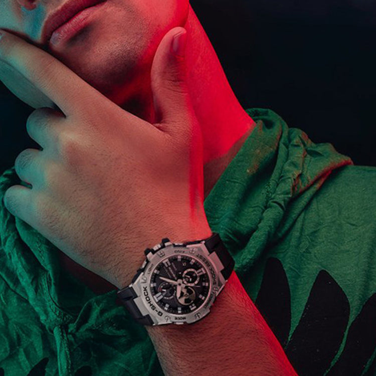 CASIO G-Shock G-Steel 'Black Silver' GST-B100-1A