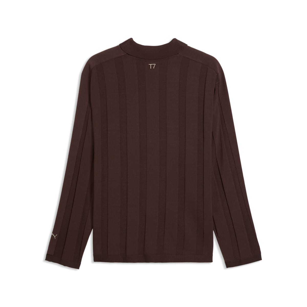 PUMA T7 Long Sleeve Polo 'Chocolate Brown' 635504-13