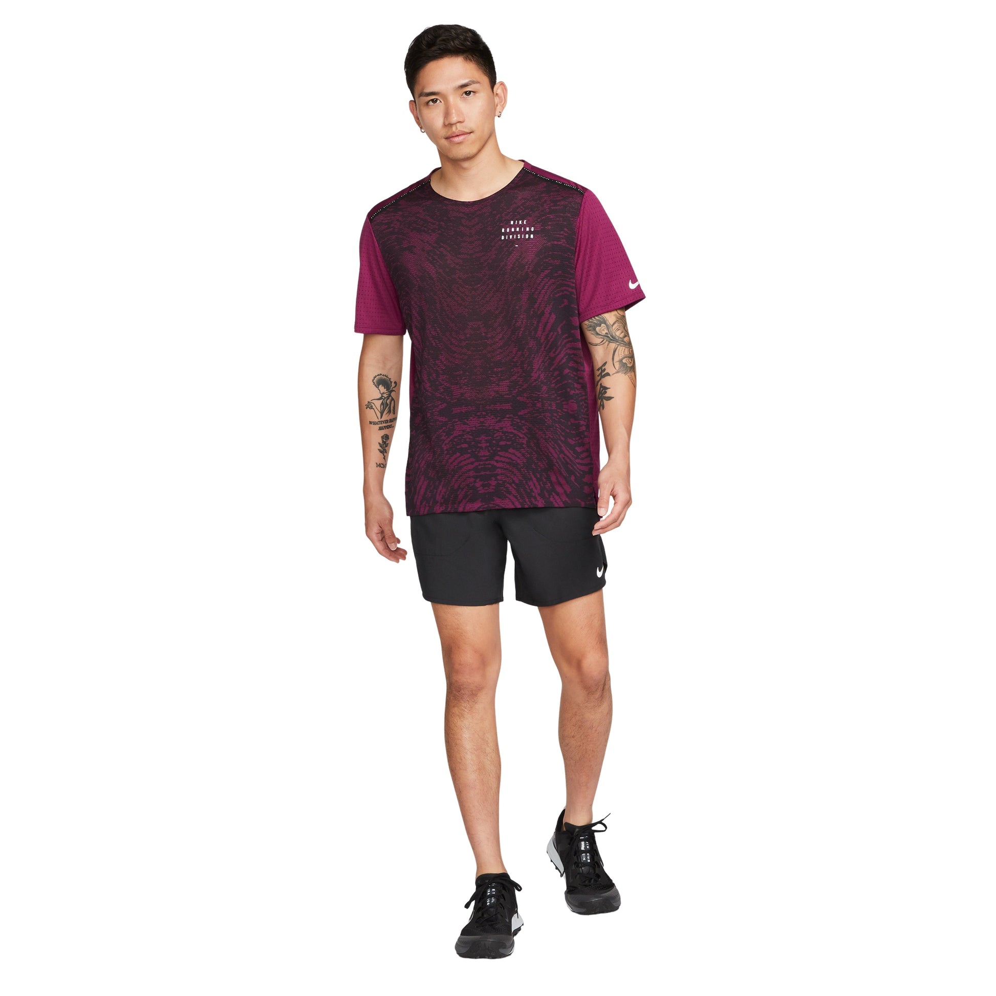 Men's Nike Solid Color Logo Sports Running Black Shorts DM4762-010