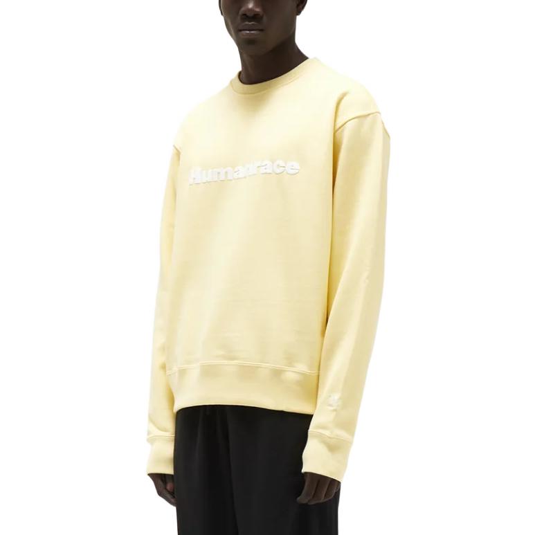 adidas x Pharrell Humanrace Logo Sweatshirt 'Light Yellow' H47006