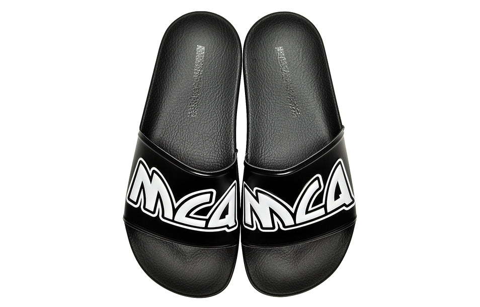 Alexander McQueen Logo Sandals Black/White 547040-R2587-1006