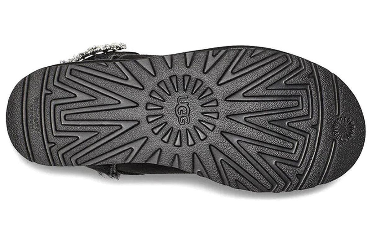 (WMNS) UGG Karlie Brooch 'Black' 1110430-BLK