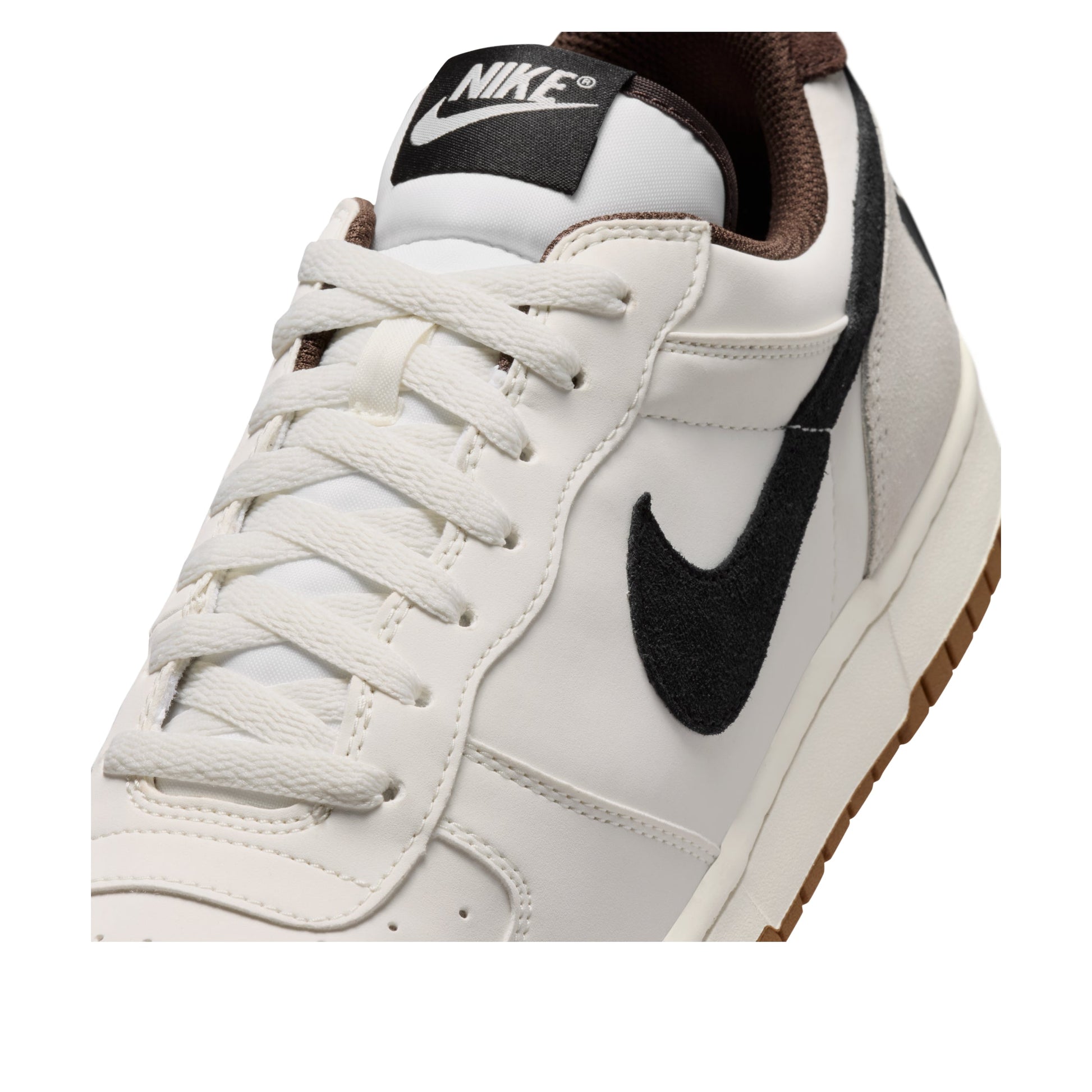 Nike Big Low Lux 'Sail White Medium Brown Black' 854166-101