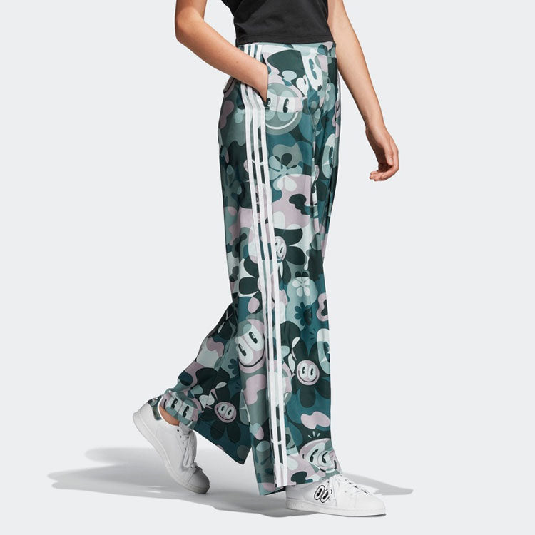 (WMNS) adidas x Hattie Stewar Loose-Fit Printing Pants 'Green' DV2670