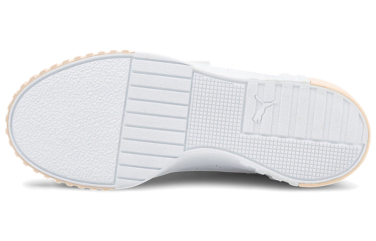 (WMNS) PUMA Cali Perforated Casual Board Shoes White/Pink 375047-02
