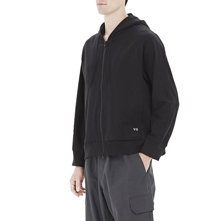 Men's Y-3 Solid Color Loose Casual Zipper Black FJ0438