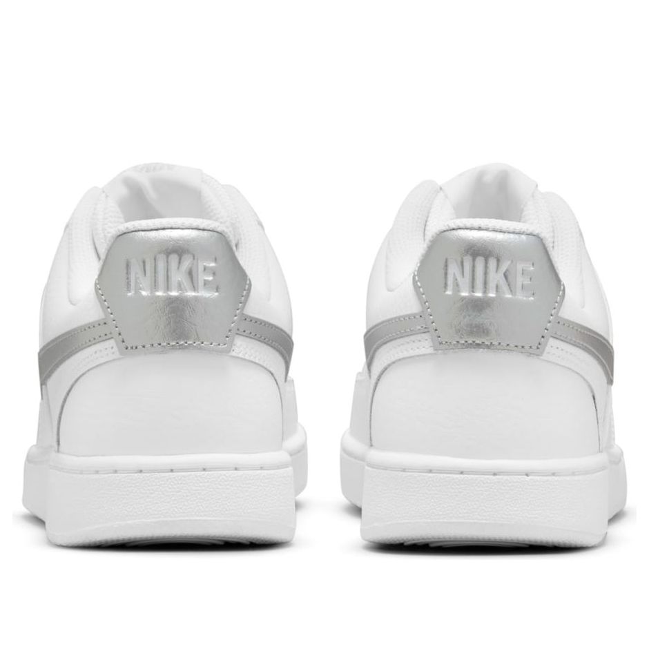 (WMNS) Nike Court Vision Low 'White Metallic Silver' CD5434-111