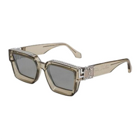 LOUIS VUITTON Metal Acetate Square Sunglasses Men's Brown