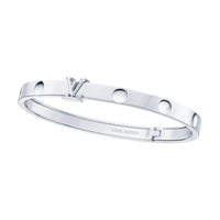 LOUIS VUITTON Empreinte Bangle White Gold
