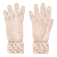 Loro Piana Cashmere Knit Gloves Women's Pink
