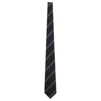 SAINT LAURENT Mulberry Silk Ties Men's Black And Light Gray