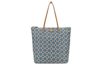 PRADA Recycled Nylon Tote Bag Shopping Bag Shoulder Bag Handbag Women's Denim Blue