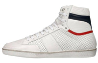 SAINT LAURENT High-Top Stylish Skateboarding Shoes Men's White Black Red