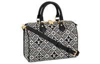 LOUIS VUITTON Speedy Leather Pillow Bag, Shoulder Bag, Crossbody Bag, Handbag Regular Women's Black