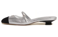MIU MIU Wrap-toe Slippers Women's Silver