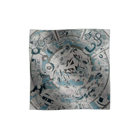 HERMES Cashmere Silk Scarves Men's Gray