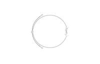SAINT LAURENT 18K Gray Gold Bracelets Women's Silver