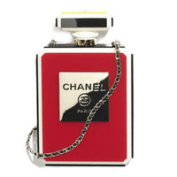 CHANEL Resin Crossbody Bag Shoulder Bag Women's Red