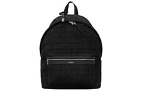 SAINT LAURENT Canvas And Lambskin Backpack Regular Unisex Black