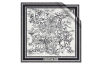 DIOR Silk Scarves Women's White, Black