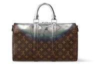 LOUIS VUITTON Keepall Bandouliere 35 Metallic Nebula Coated Canvas